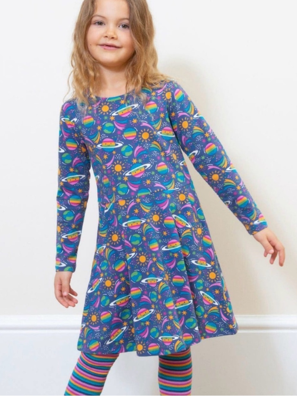 Kite Colorful Space Themed Dress Sz 6